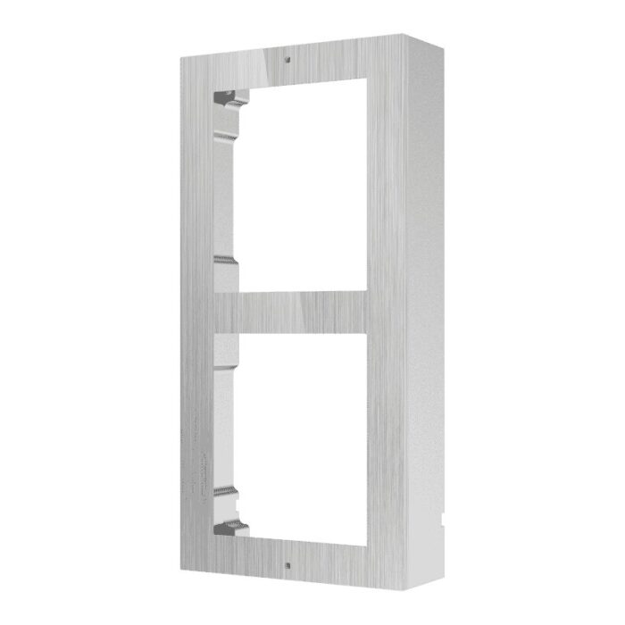 Hikvision Stainless Steel Modular Intercom Surface Mount Box, 2 Modules DS-KD-ACW2/S