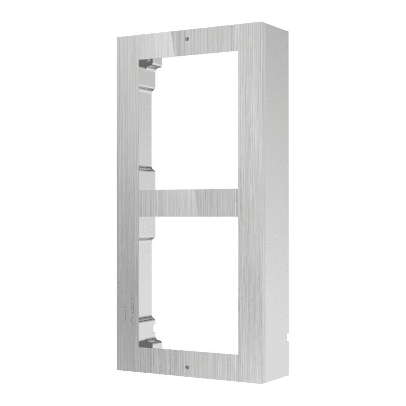 Hikvision Stainless Steel Modular Intercom Surface Mount Box, 2 Modules DS-KD-ACW2/S