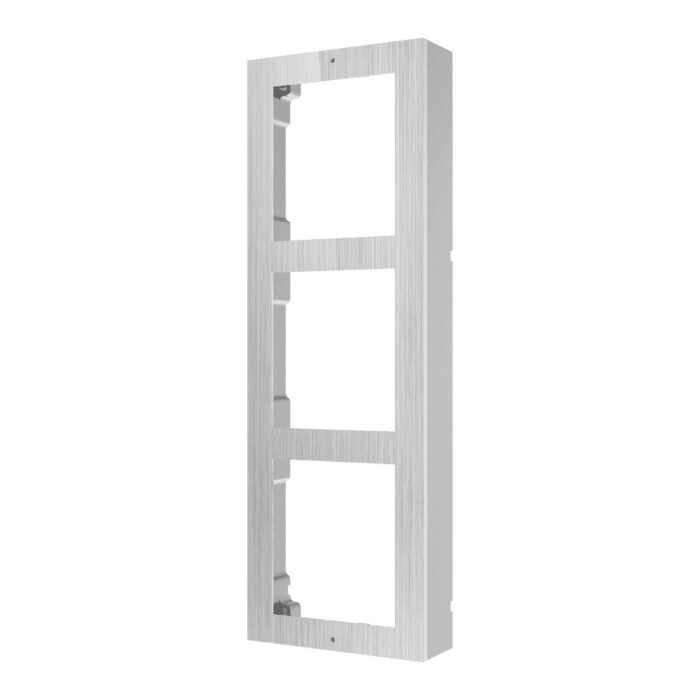 Hikvision Stainless Steel Modular Intercom Surface Mount Box, 3 Modules DS-KD-ACW3/S