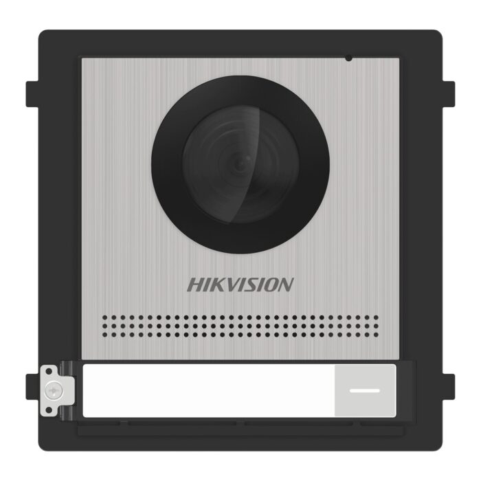 Hikvision 2MP IP Stainless Steel Modular Video Door Station, 1 Button DS-KD8003-IME1(B)/S
