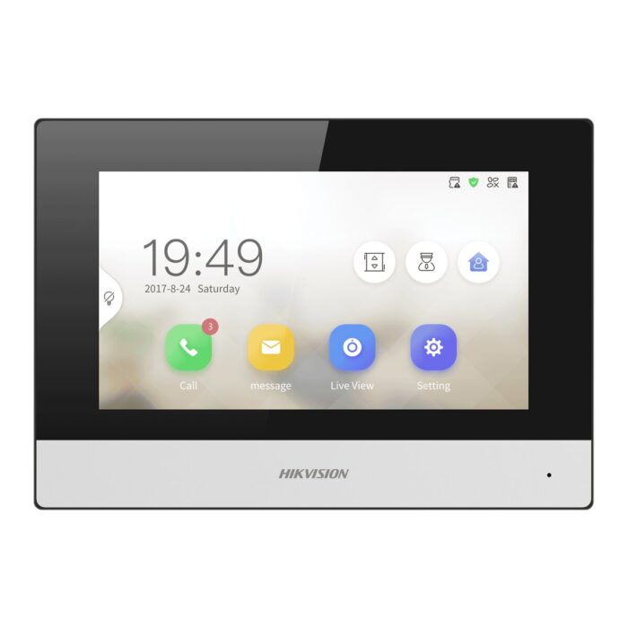 Hikvision 7" 2-Wire IP Touchscreen Wi-Fi Indoor Station DS-KH6320Y-WTE2