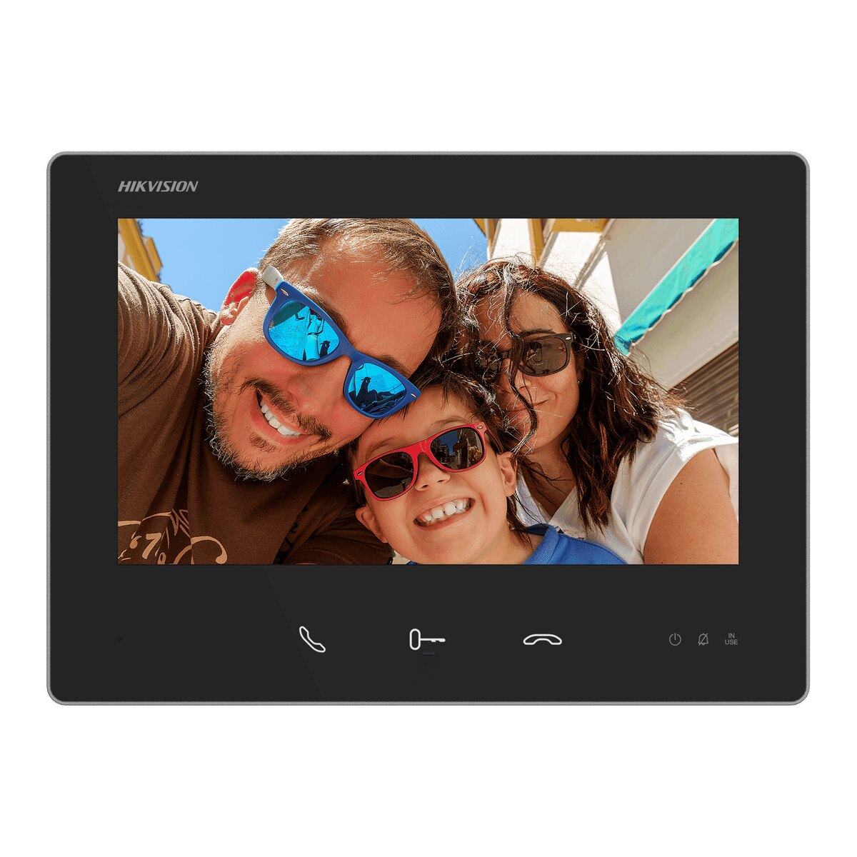 Hikvision 7" 2-Wire HD Touchscreen Indoor Station, Black DS-KH7300EY-TE2