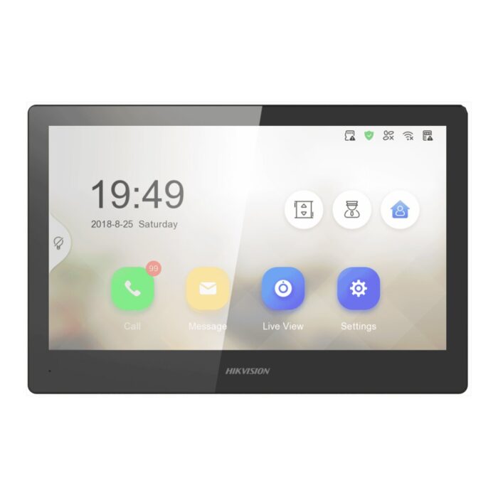 Hikvision 10.1" Touchscreen Wi-Fi Indoor Station DS-KH8520-WTE1