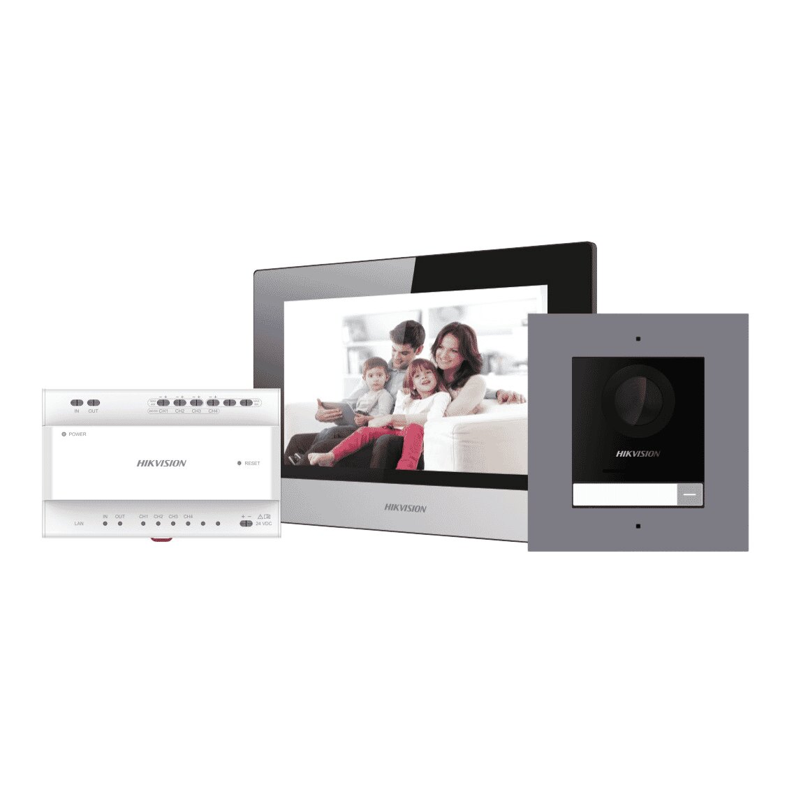 Hikvision 2MP 2-Wire IP Video Intercom Kit with 7" Screen DS-KIS702Y