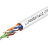 Lanview 305m Cat5e U/UTP Indoor Network Cable, Solid Copper, White LSZH LVN122014