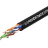 Lanview 305m Cat5e U/UTP Outdoor Network Cable, Solid Copper, Black PE LVN122149