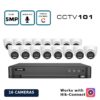 OEM Hikvision 16 Camera 5MP/3K Hybrid Light ColorVu Turret CCTV Kit with Audio Recording