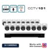 OEM Hikvision 16 Camera 5MP (3K) Hybrid LiveGuard ColorVu PoE CCTV Kit with 2-Way Audio